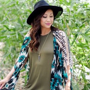 Aztec Print Cover Up